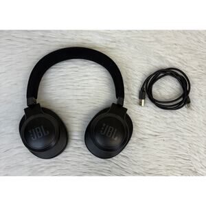 JBL Live 660NC Wireless Over-Ear Noise Cancelling Headphones Black Cable